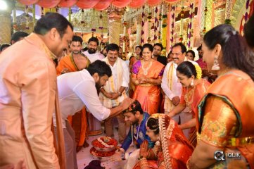 Celebs at Bandla Ganesh Brothers Daughter Ashritha Wedding Photos